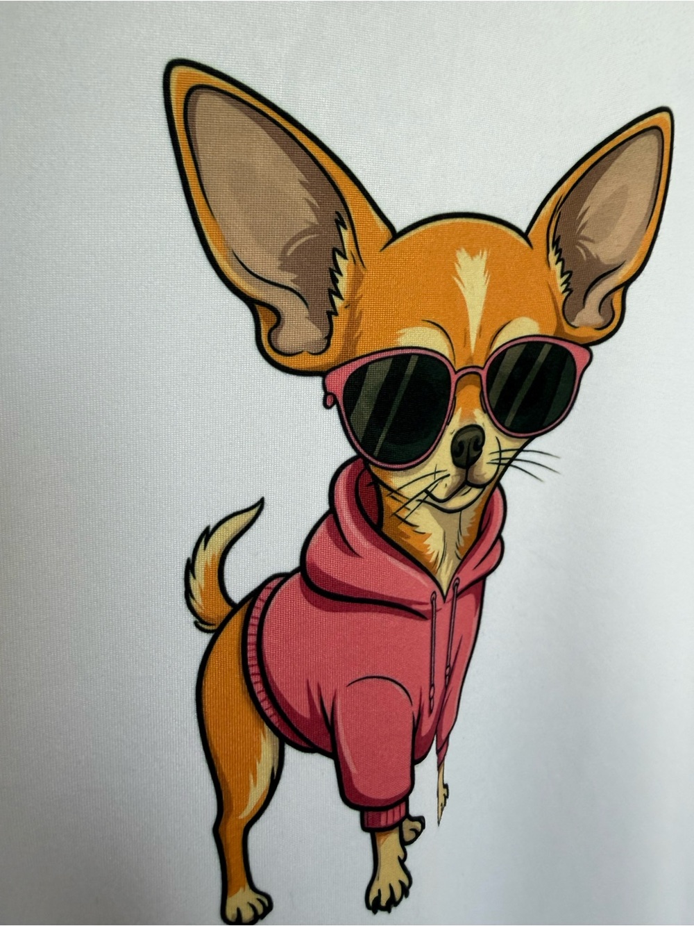 Chihuahua Shirt Cute Dog in Hoodie Sunglasses Graphic Tee
